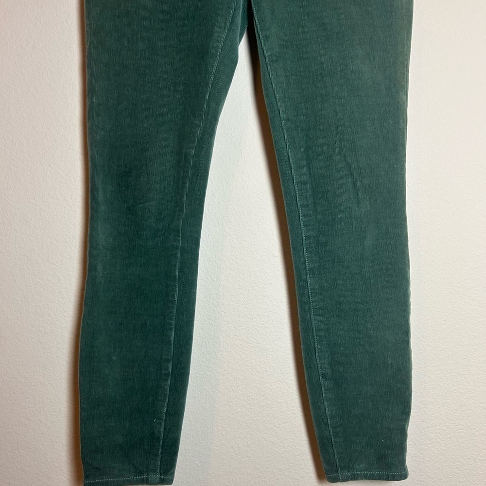 Pilcro Size 26 Corduroy High Rise Skinny Jeans Forest Green by Anthropology - Picture 3 of 14